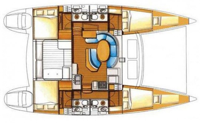 catamarano 12,37mt 8 ospiti crociera maldive
