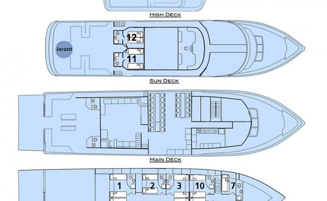motor yacht 37 mt 25 ospiti crociera maldive