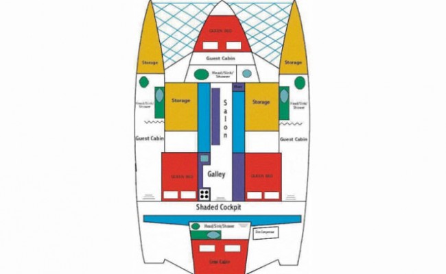 trimarano 15,2 mt 6 ospiti crociera maldive